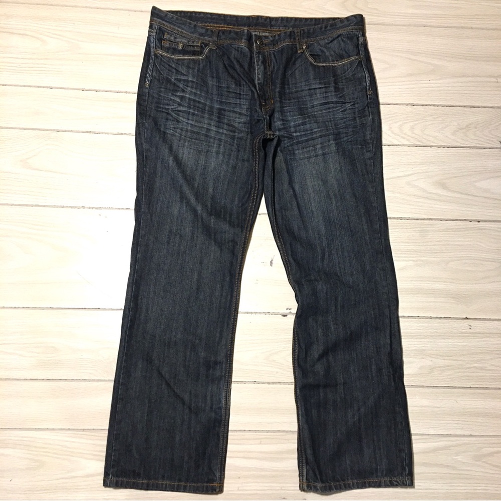 Blac Label Jeans Mens 42x33 Blue Denim Flap Pocket Baggy Y2K